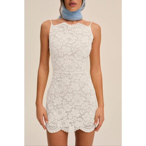 NWT Lakeside Mini Dress in White - Picture 4 of 5